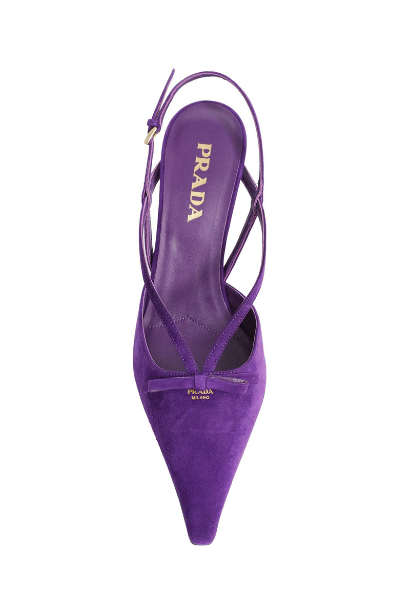 PRADA Suede Slingback Pumps woman