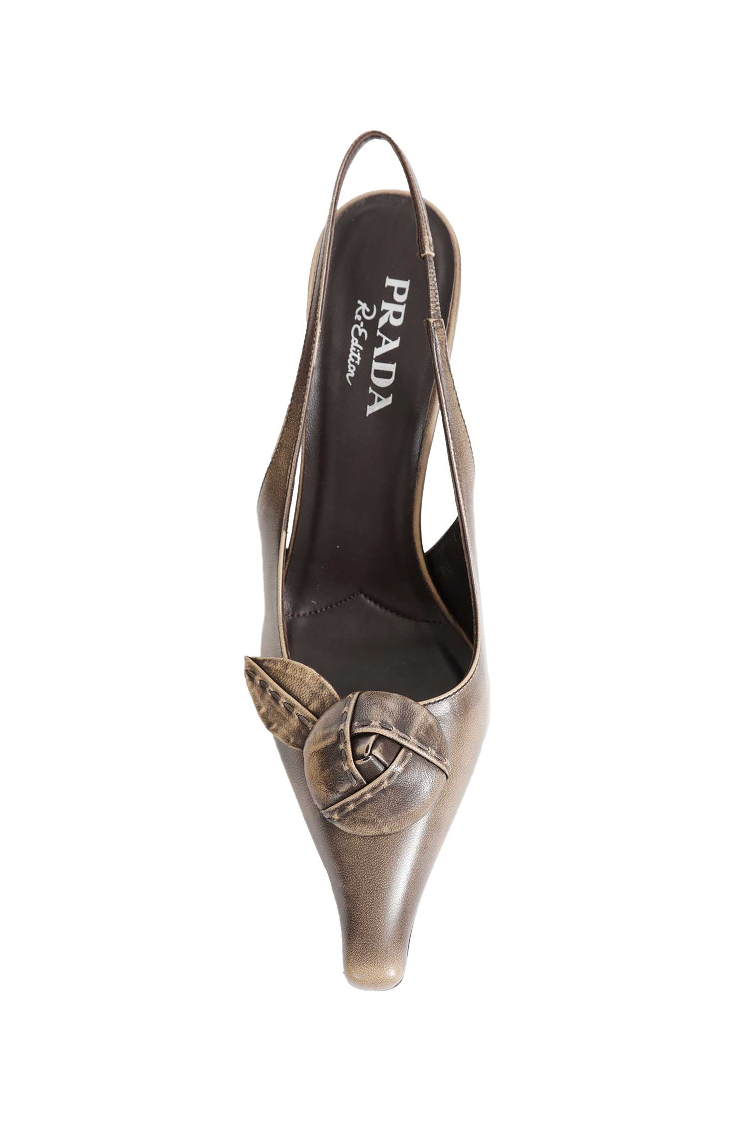 Leather Slingback Pumps