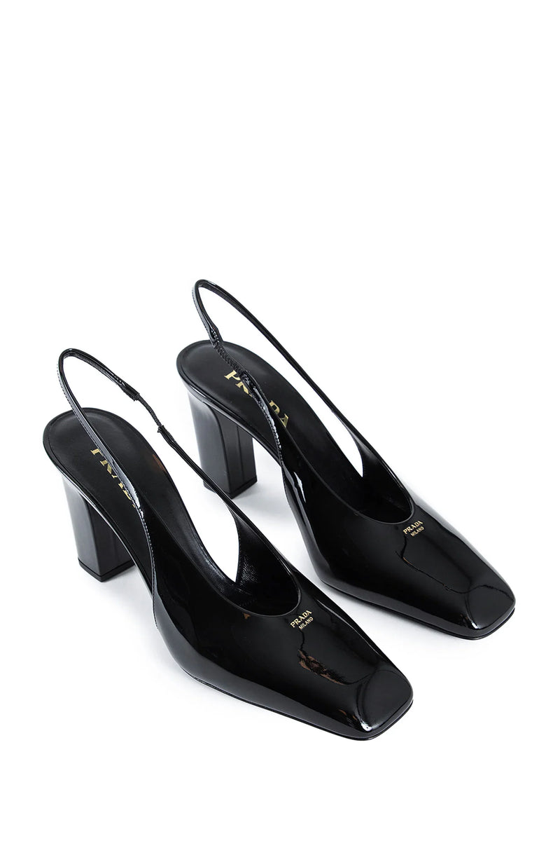 Patent leather slingback pumps - Antonioli.eu