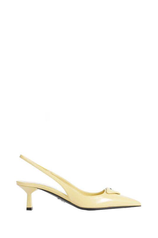 Brushed Leather Singback Pumps