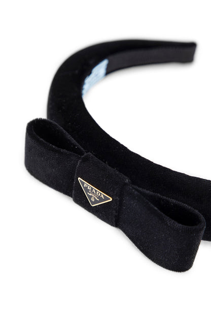 PRADA WOMAN BLACK HAIR ACCESSORIES