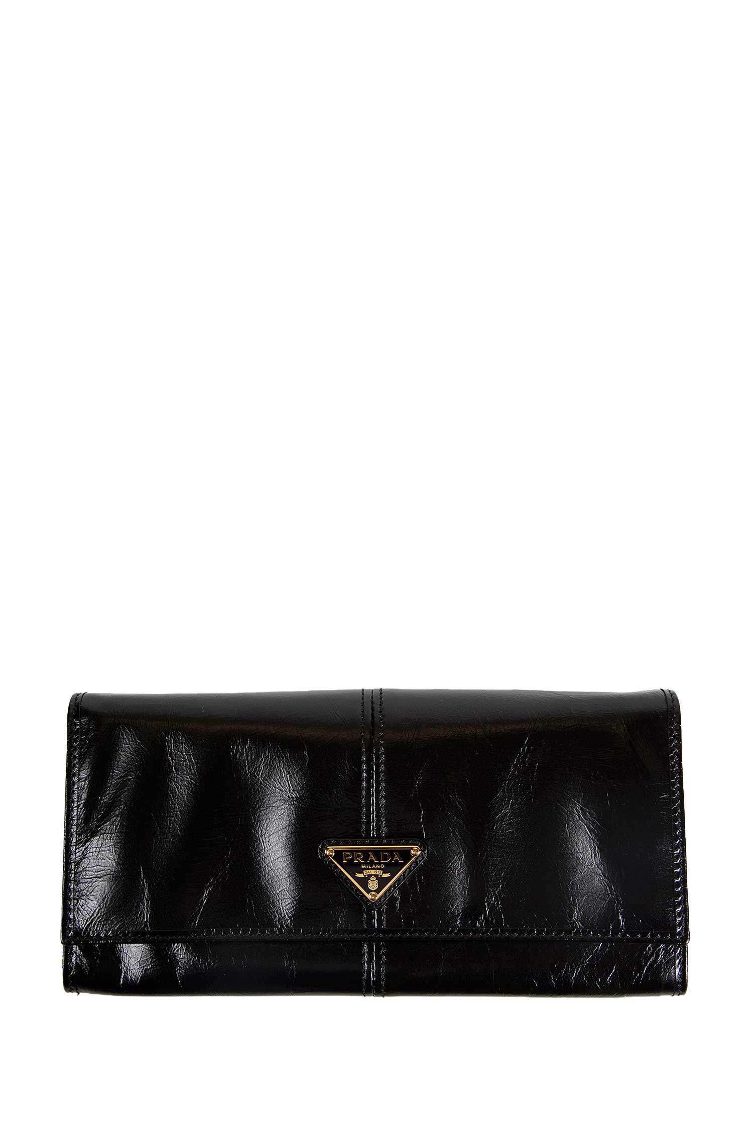 Leather Wallet with Shoulder Strap