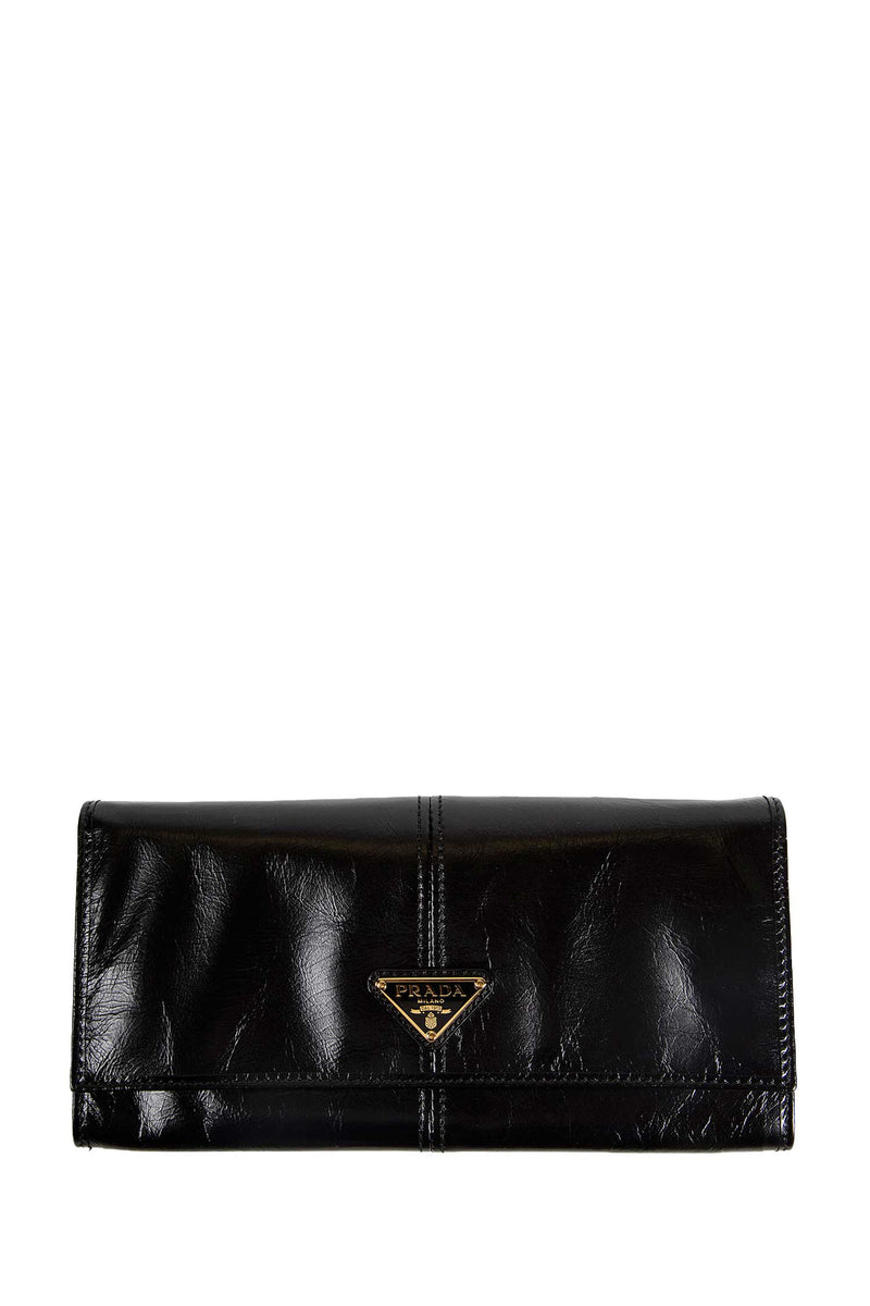 Leather Wallet with Shoulder Strap