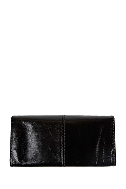 Leather Wallet with Shoulder Strap