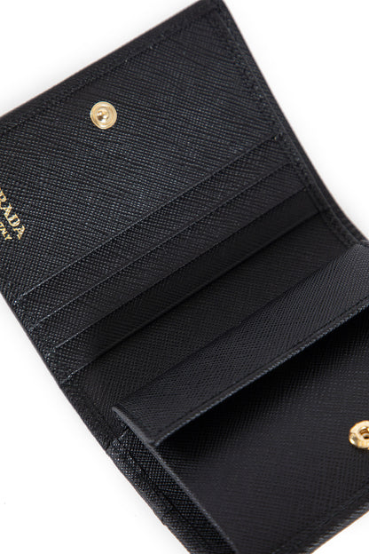 PRADA WOMAN BLACK WALLETS & CARDHOLDERS