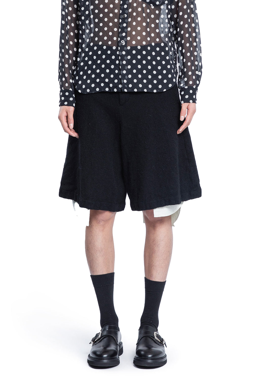 COMME DES GARCONS BLACK MAN BLACK&WHITE SHORTS & SKIRTS