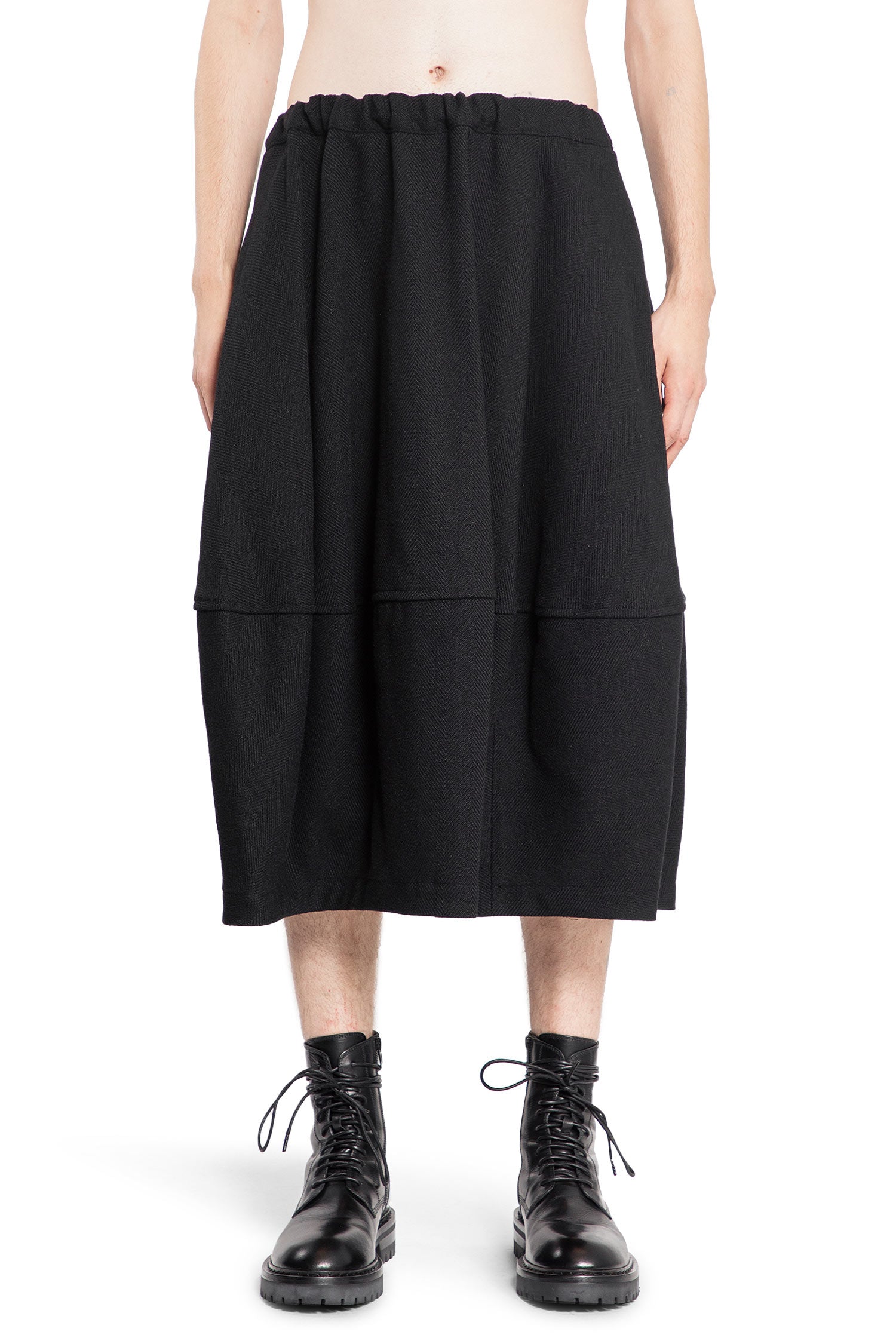 COMME DES GARCONS BLACK MAN BLACK SHORTS & SKIRTS