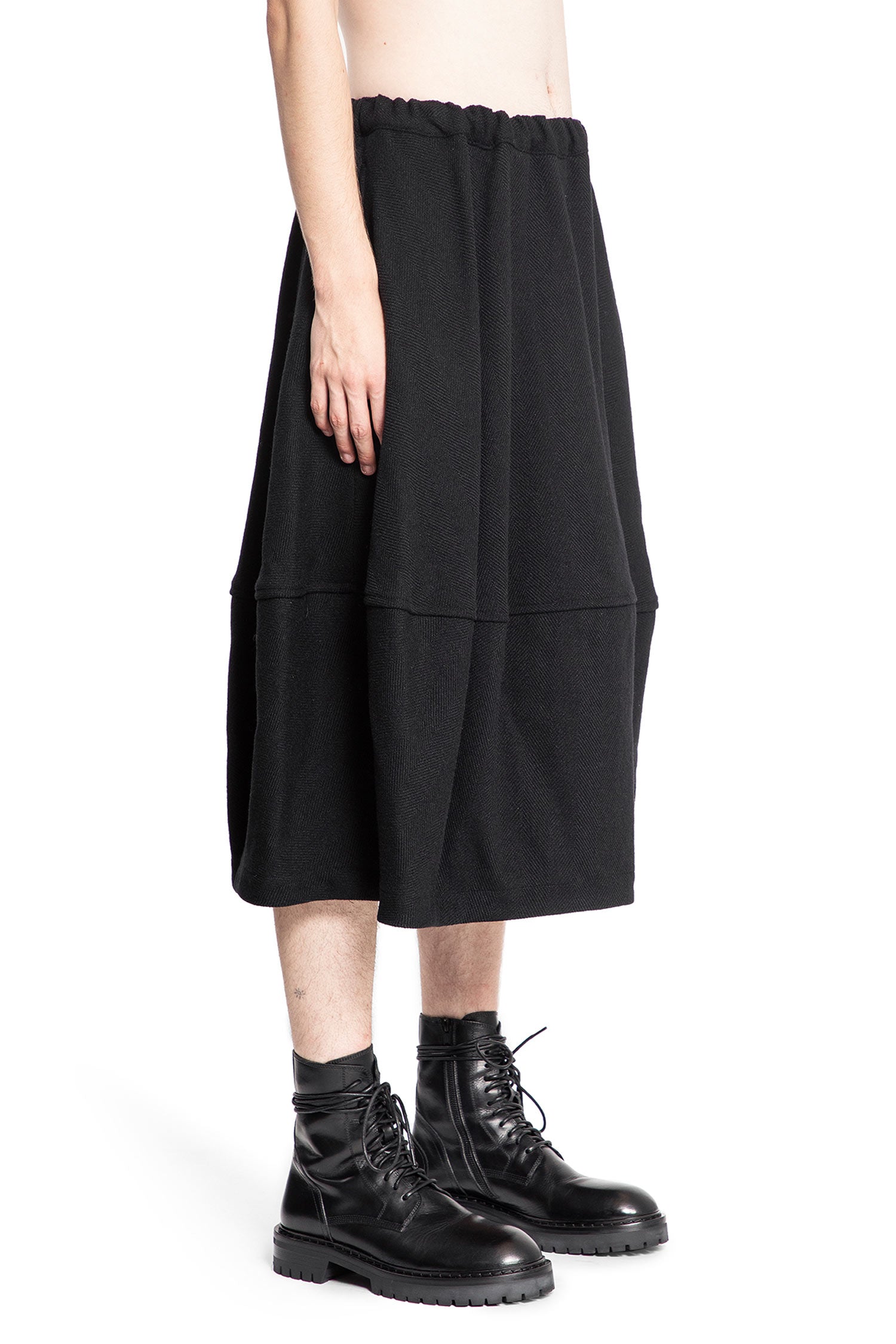 COMME DES GARCONS BLACK MAN BLACK SHORTS & SKIRTS