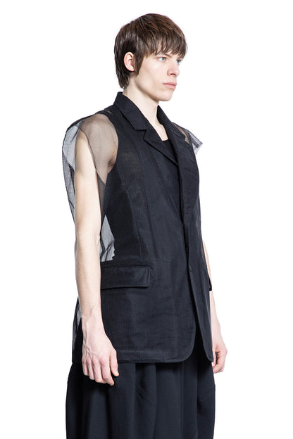 COMME DES GARCONS BLACK MAN BLACK VESTS