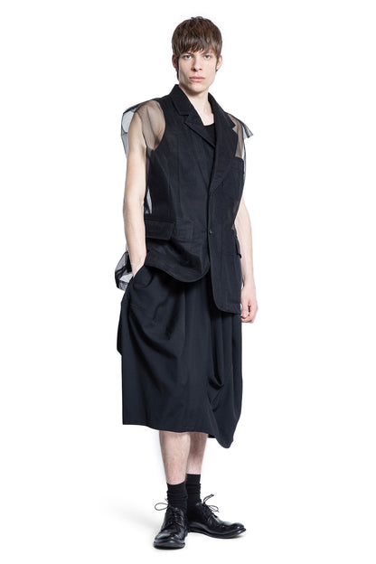 COMME DES GARCONS BLACK MAN BLACK VESTS