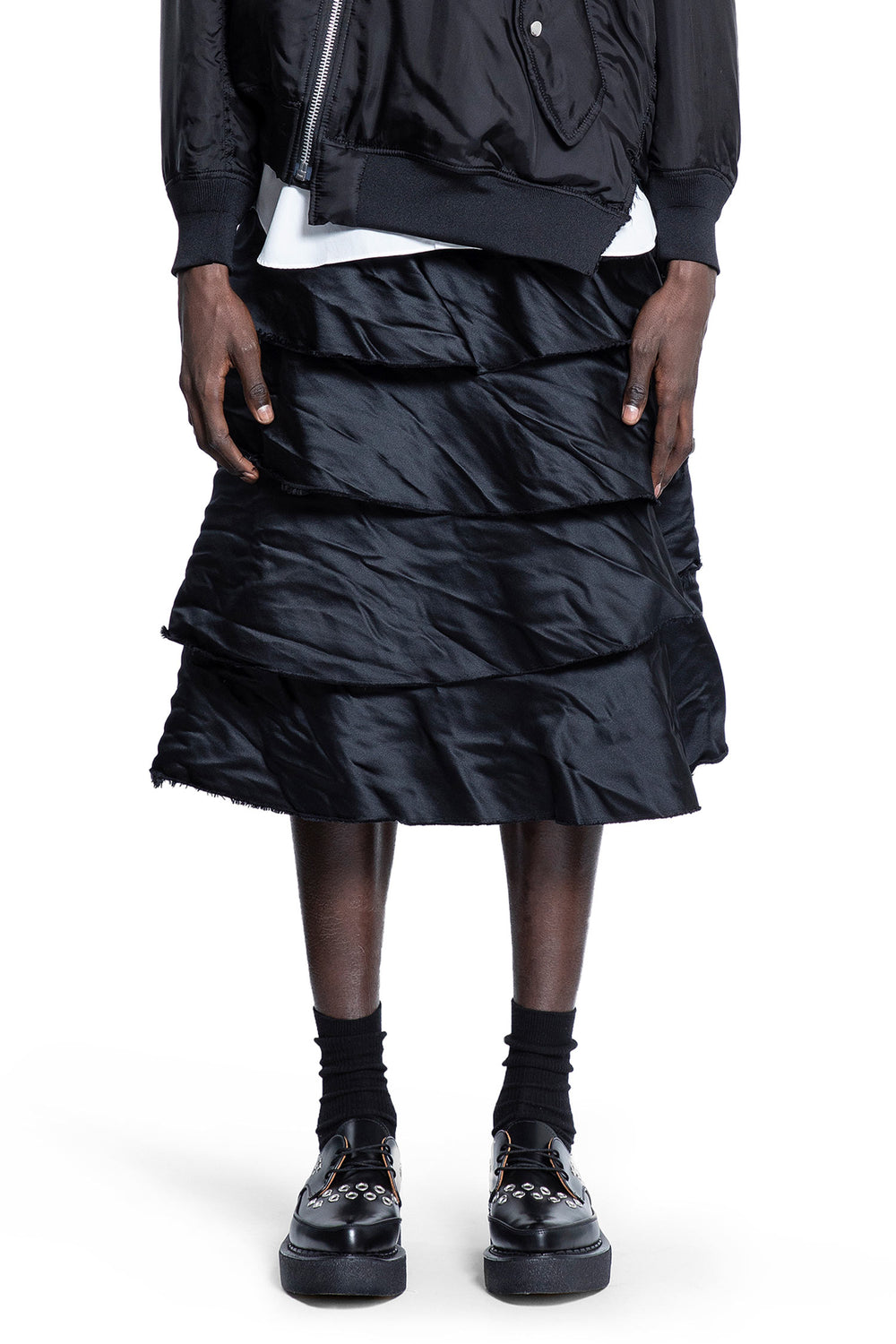 COMME DES GARCONS BLACK MAN BLACK SHORTS & SKIRTS