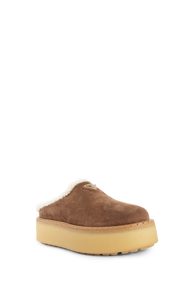 PRADA Evolve Slippers in Suede woman