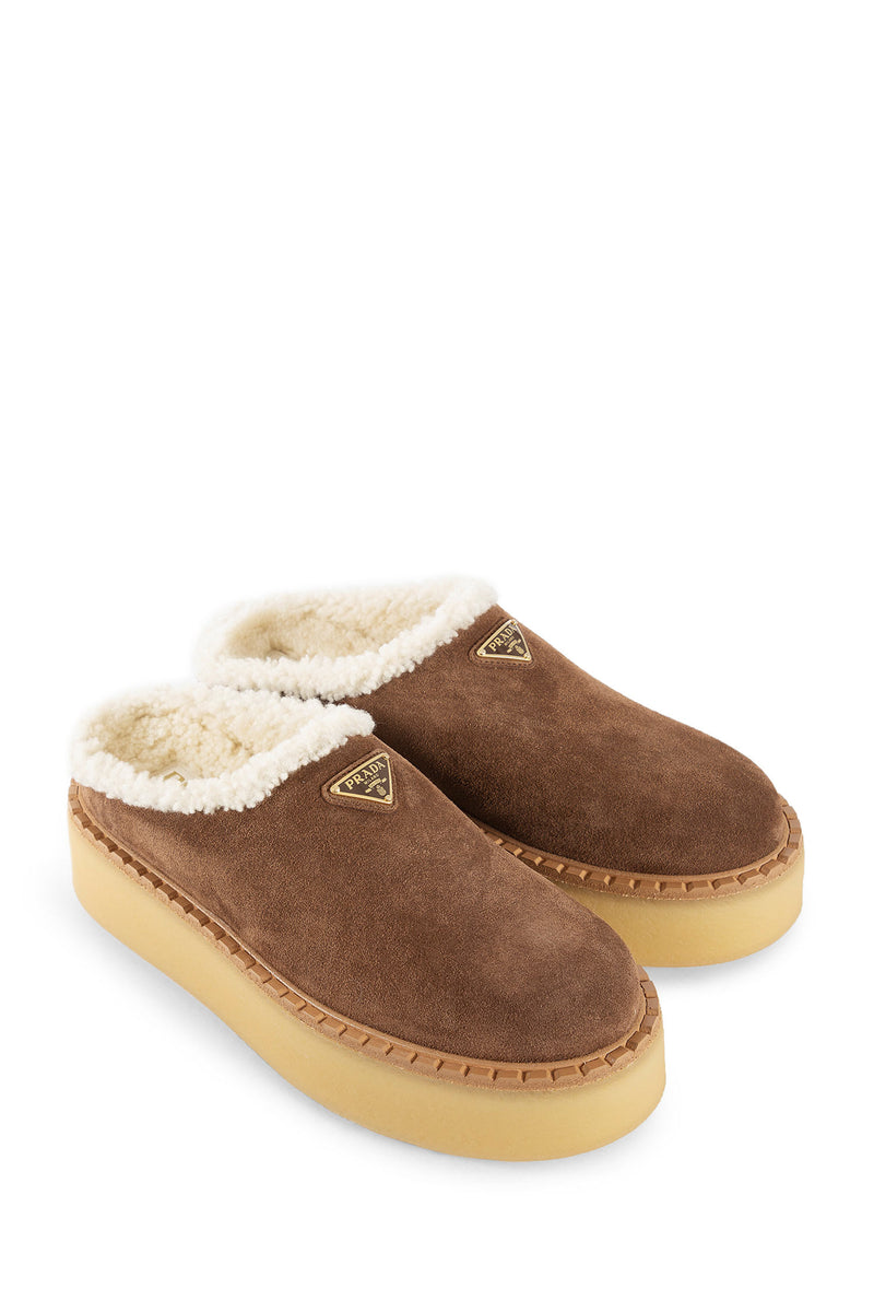 PRADA Evolve Slippers in Suede woman