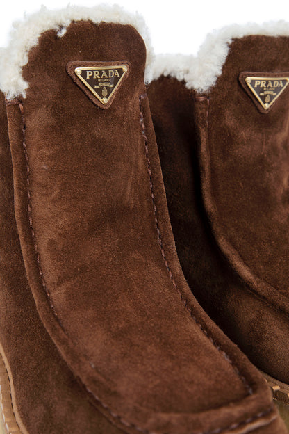 Evolve Suede and Shearling Boots
