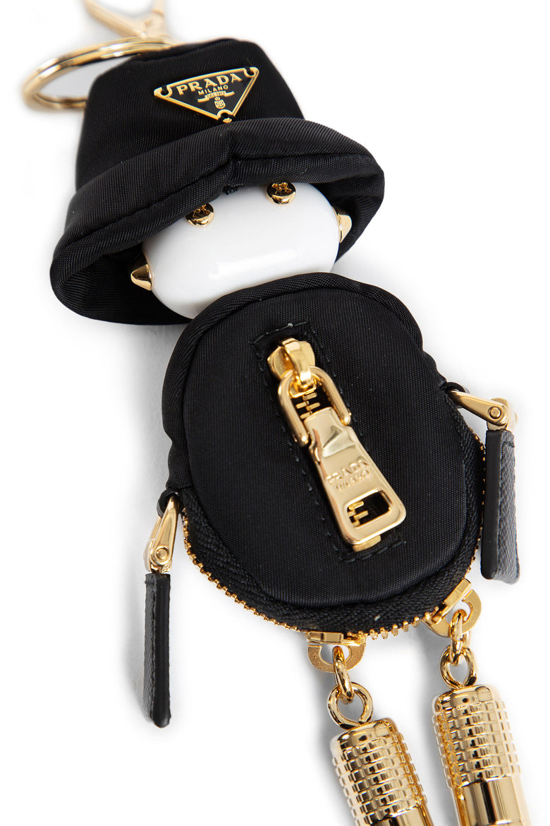 PRADA WOMAN BLACK KEYCHAINS