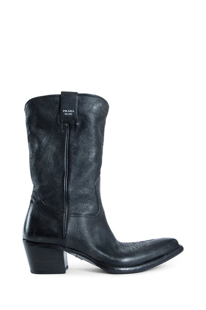 PRADA WOMAN BLACK BOOTS - Antonioli.eu