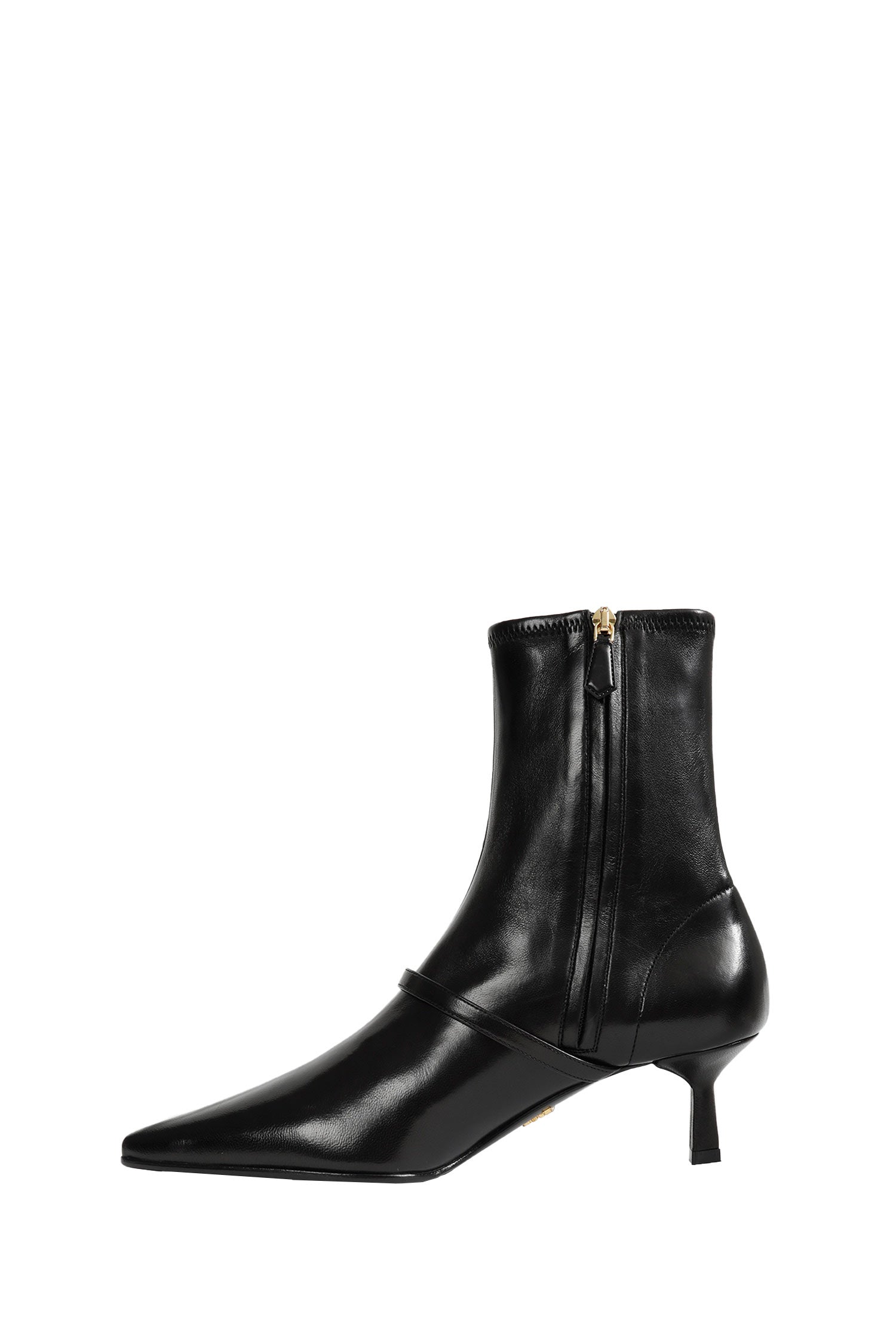 PRADA Stretch Nappa Leather Ankle Boots woman