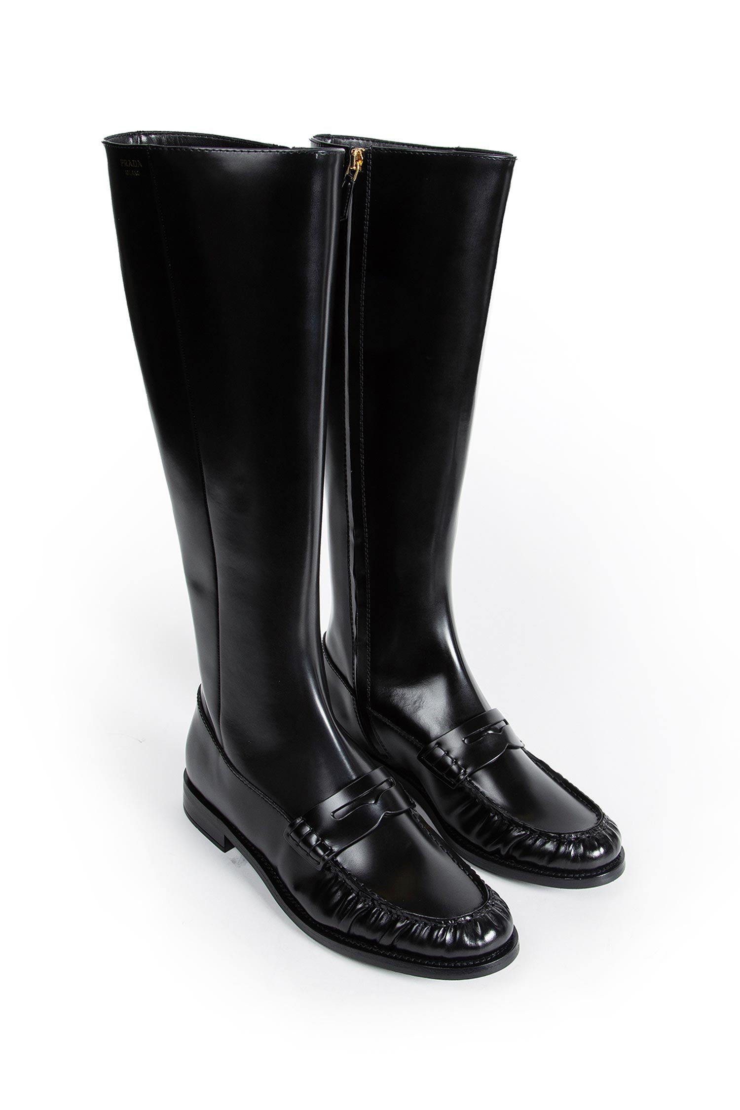 Leather Loafer Boots