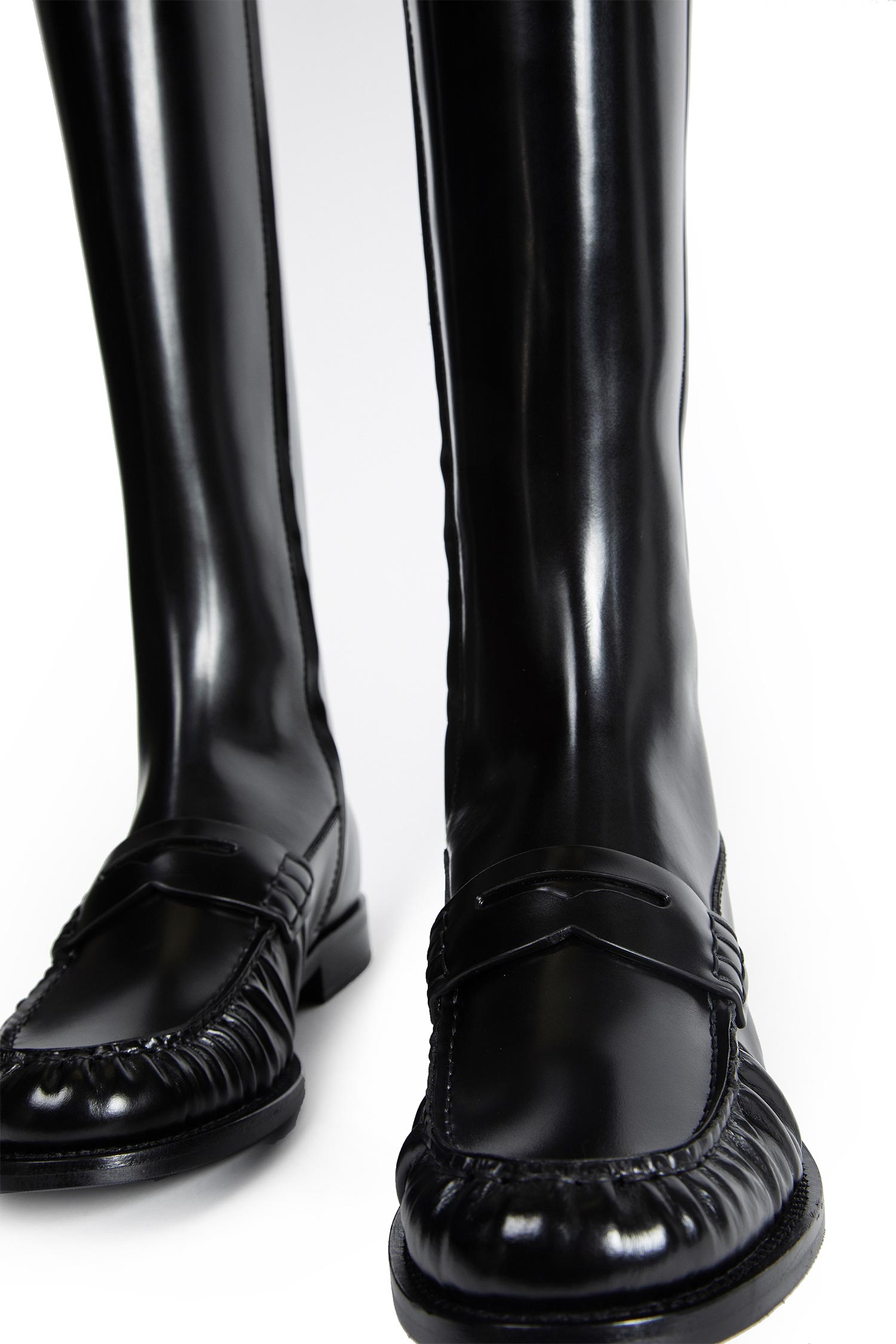 Leather Loafer Boots