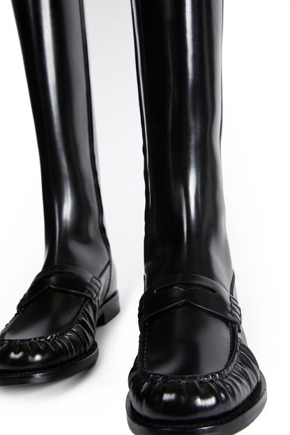 Leather Loafer Boots