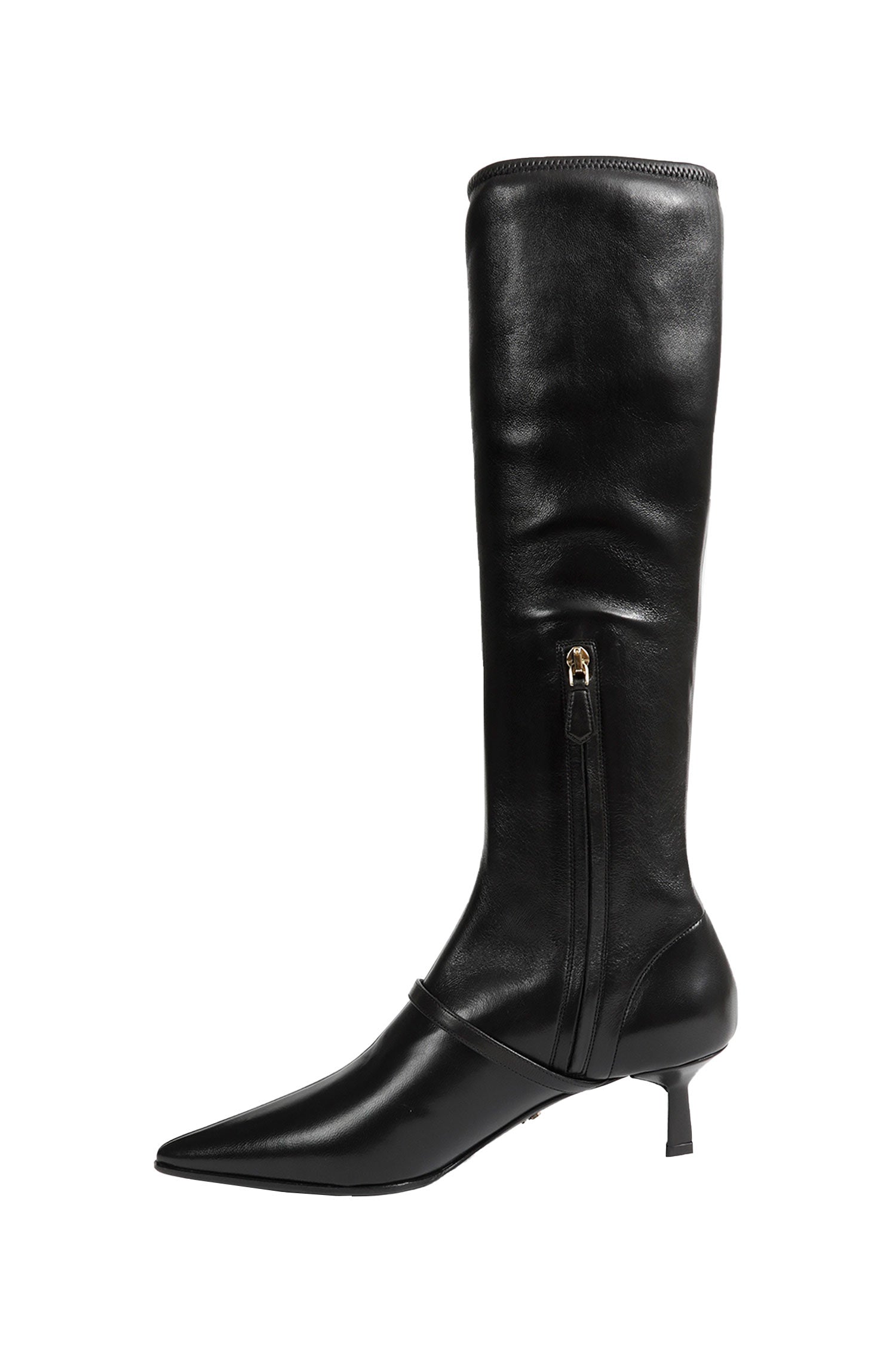 Stretch Nappa Leather Boots