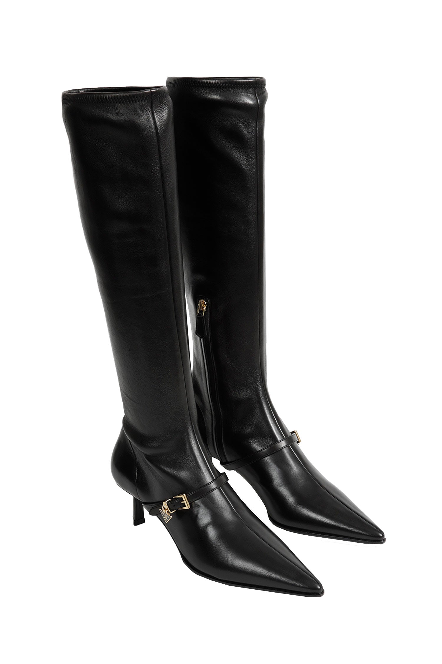 Stretch Nappa Leather Boots