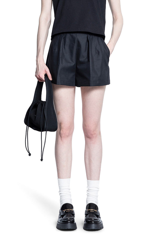 ALEXANDER WANG WOMAN BLACK SHORTS