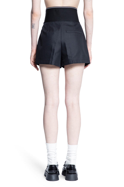 ALEXANDER WANG WOMAN BLACK SHORTS