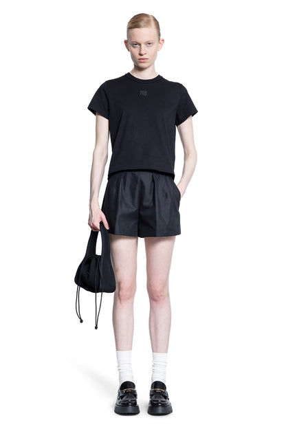 ALEXANDER WANG WOMAN BLACK SHORTS