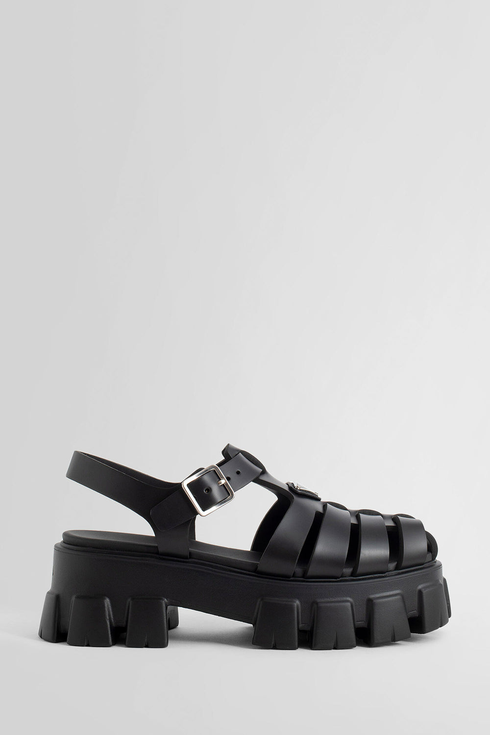 PRADA WOMAN BLACK SANDALS & SLIDES