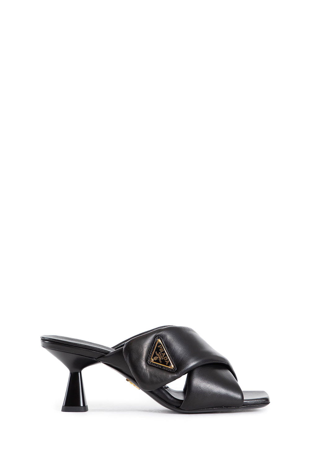 PRADA WOMAN BLACK SANDALS & SLIDES