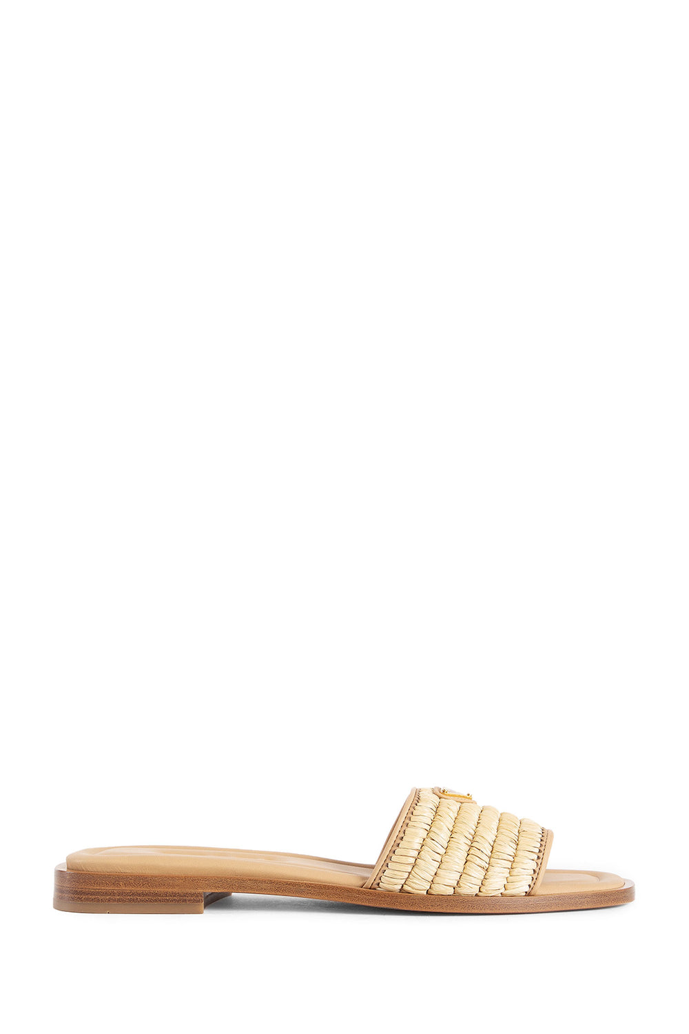 PRADA WOMAN BEIGE SANDALS & SLIDES