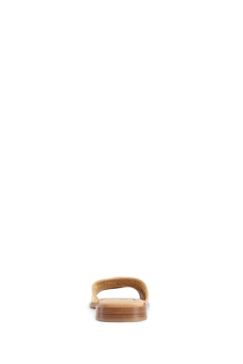 PRADA WOMAN BEIGE SANDALS & SLIDES