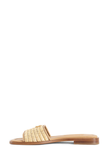 PRADA WOMAN BEIGE SANDALS & SLIDES