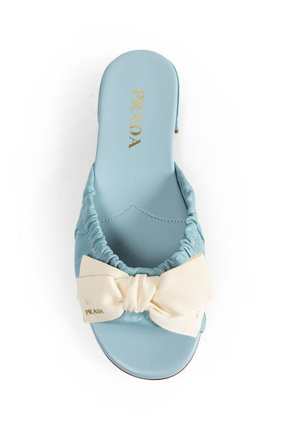 Leather Bow Embellished Sandals