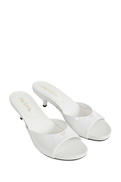 Patent Leather Kitten Heel Sandals