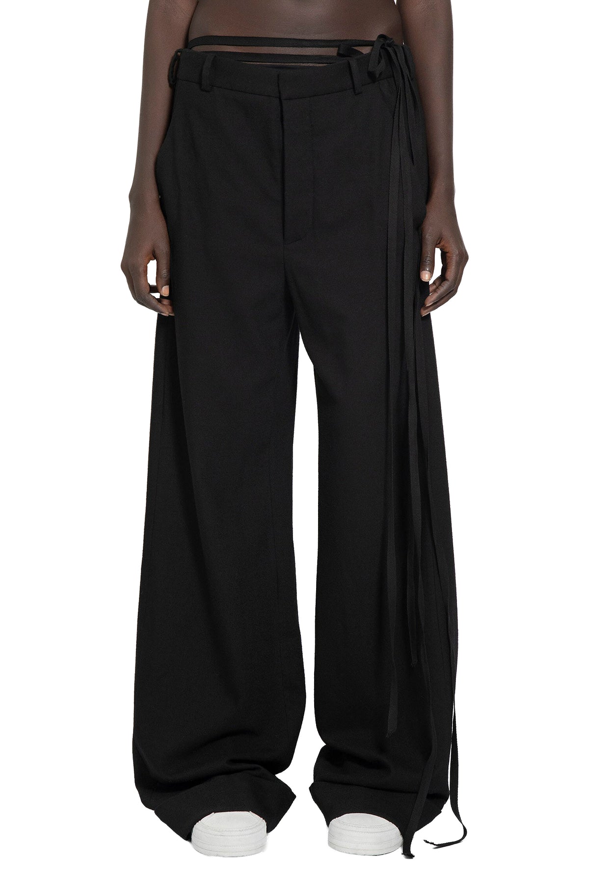 BELINDA LOOSE FIT TROUSERS BRUSHED WOOL