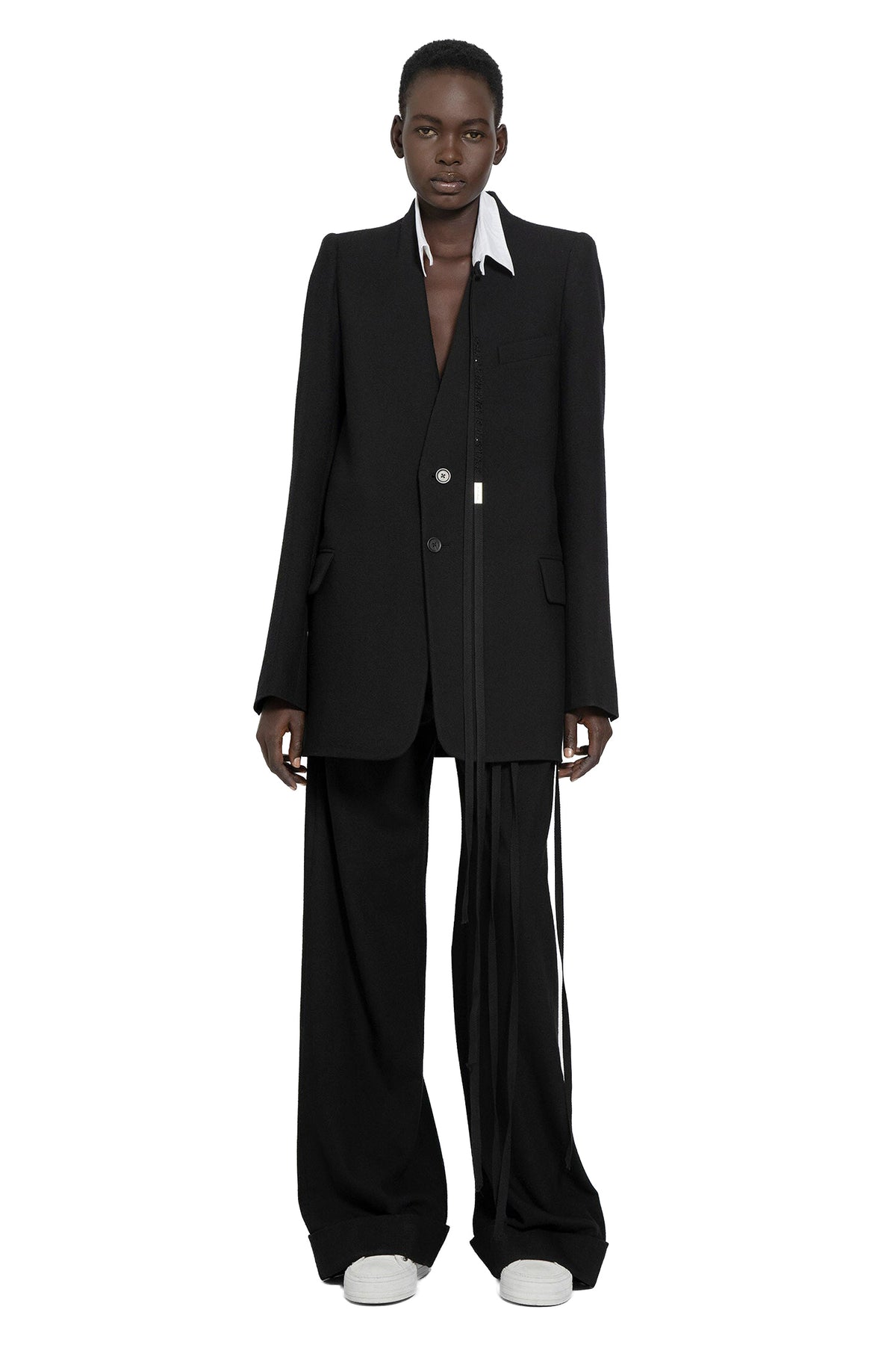 ANN DEMEULEMEESTER BELINDA LOOSE FIT TROUSERS BRUSHED WOOL woman