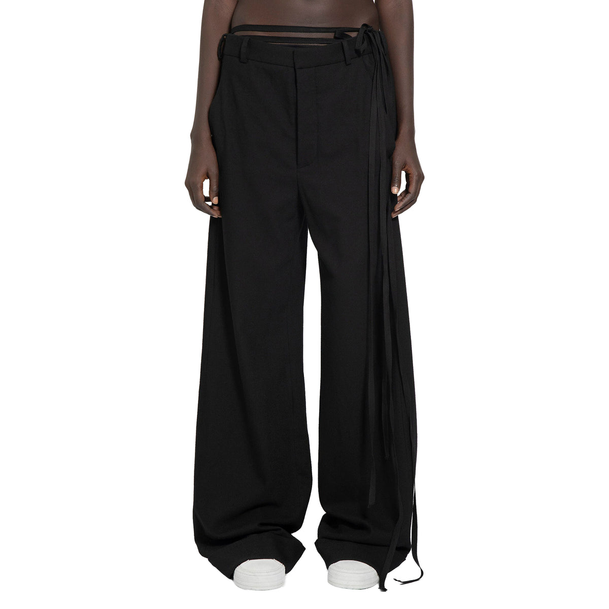 BELINDA LOOSE FIT TROUSERS BRUSHED WOOL