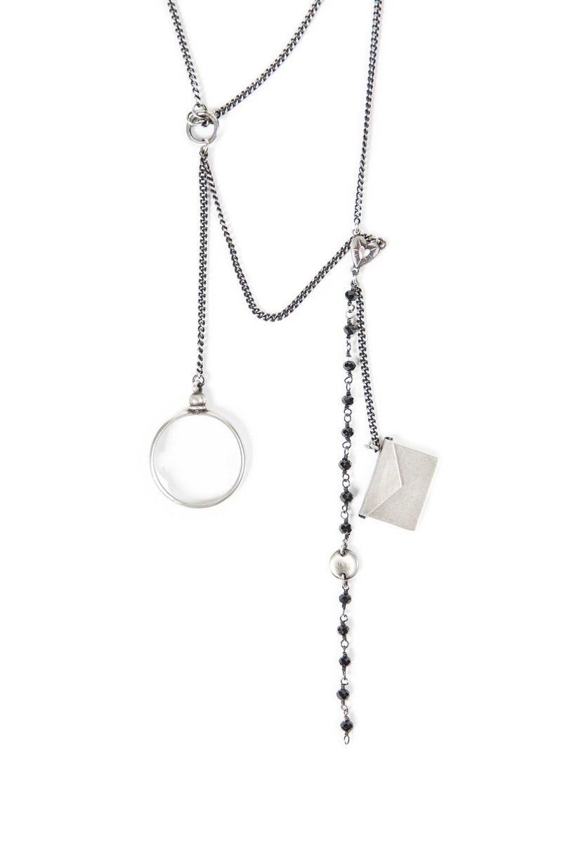 ANN DEMEULEMEESTER Afsar Beaded Necklace with Feathers woman