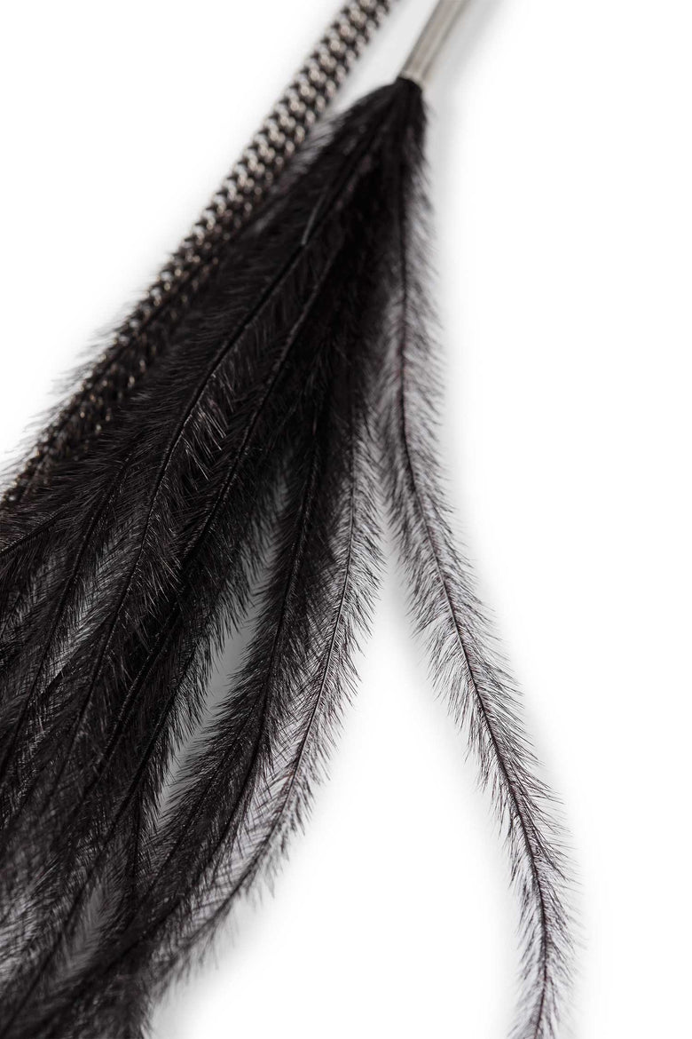 
              ANN DEMEULEMEESTER Afsar Beaded Necklace with Feathers woman
            