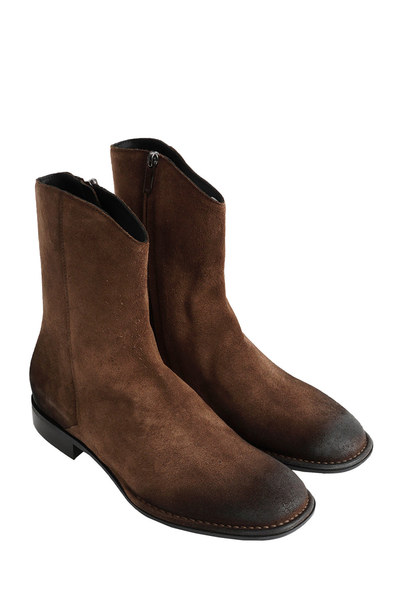 EMPORIO ARMANI Oiled Suede Boots man