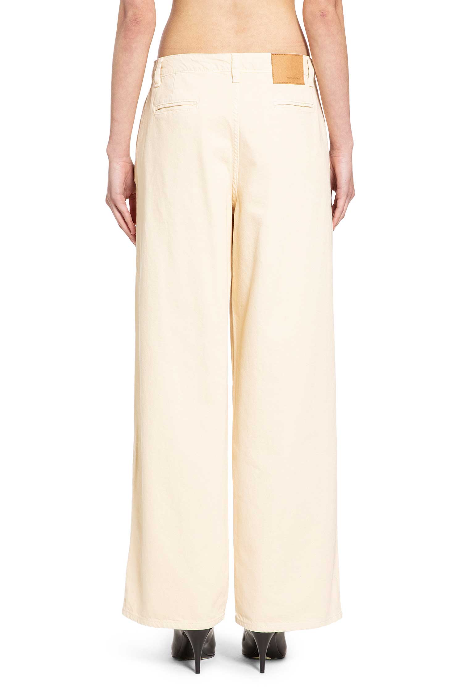 Wide Leg Denim Trousers