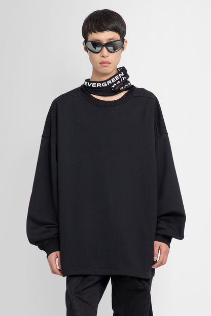 Antonioli Y/PROJECT MAN BLACK SWEATSHIRTS