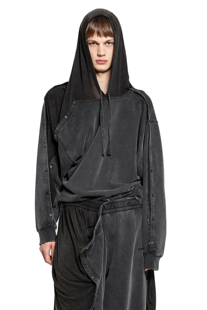 Antonioli Y/PROJECT MAN BLACK SWEATSHIRTS