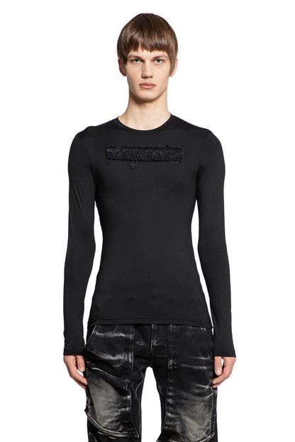 Antonioli Y/PROJECT MAN BLACK T-SHIRTS & TANK TOPS