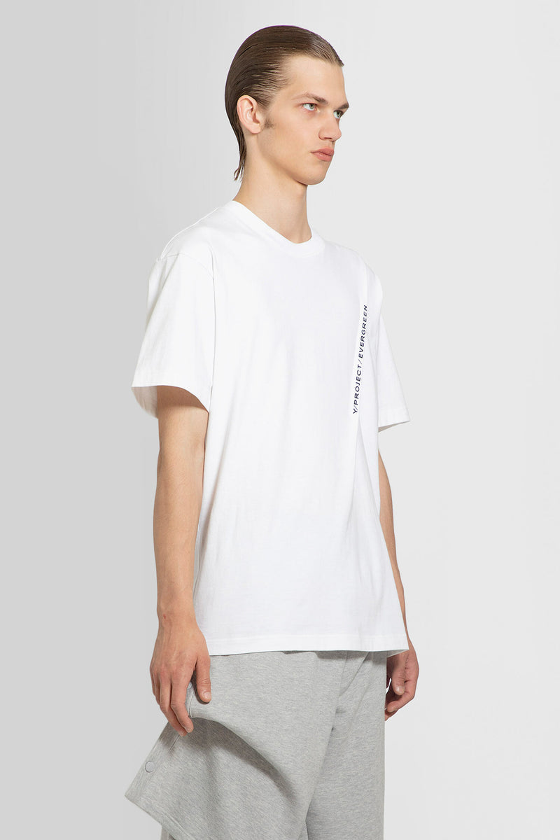 Y/PROJECT MAN WHITE T-SHIRTS