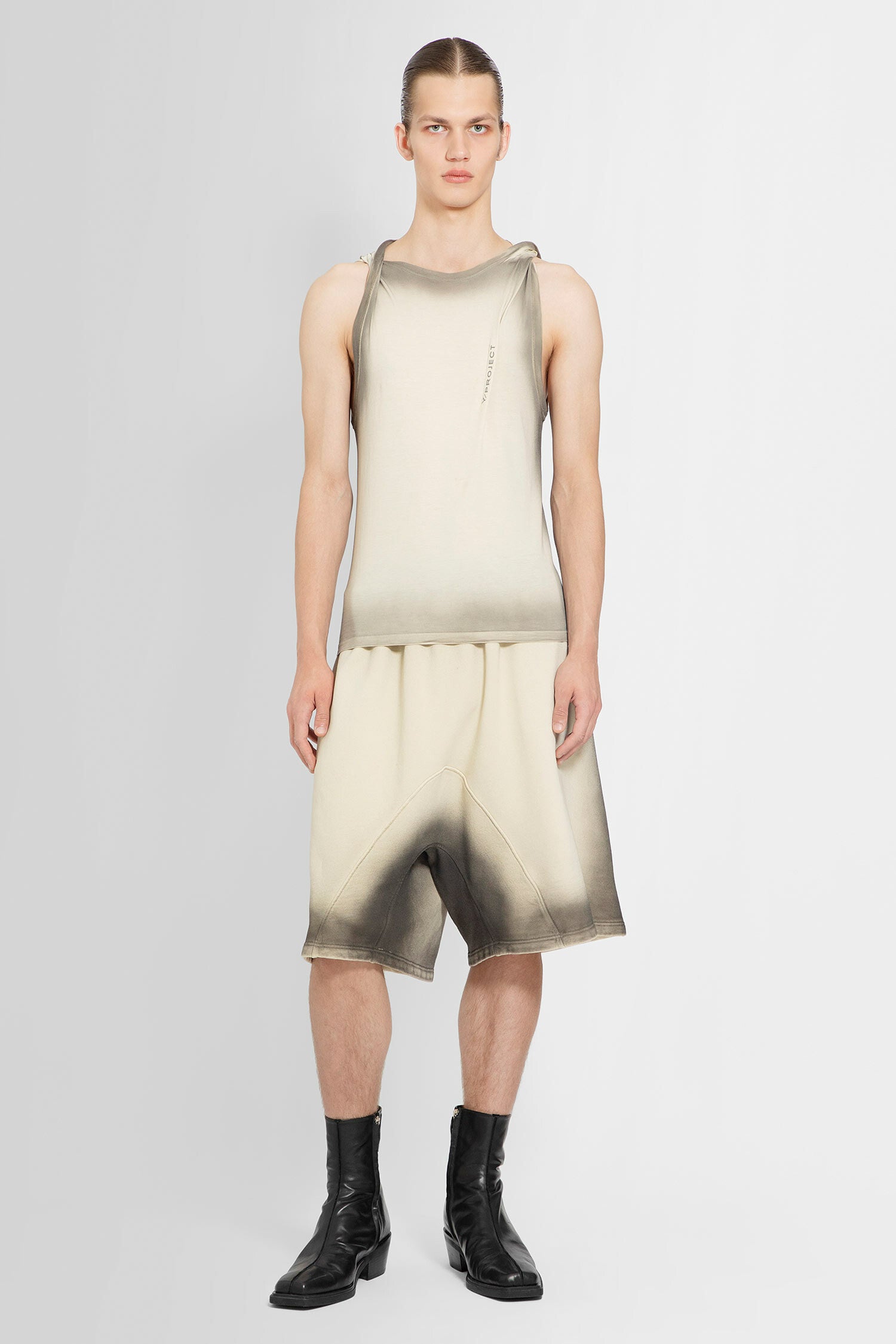 Y/PROJECT MAN BEIGE TANK TOPS - Y/PROJECT - TANK TOPS | Antonioli