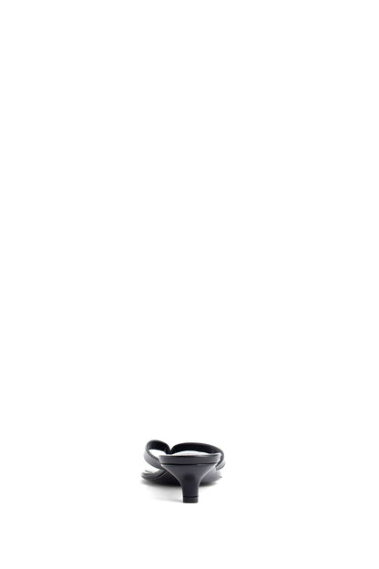 Leather Heeled Flip Flops