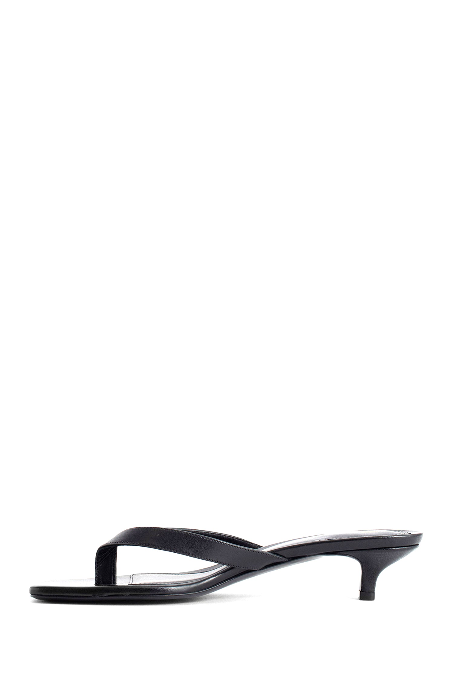 TOTEME Leather Heeled Flip Flops woman